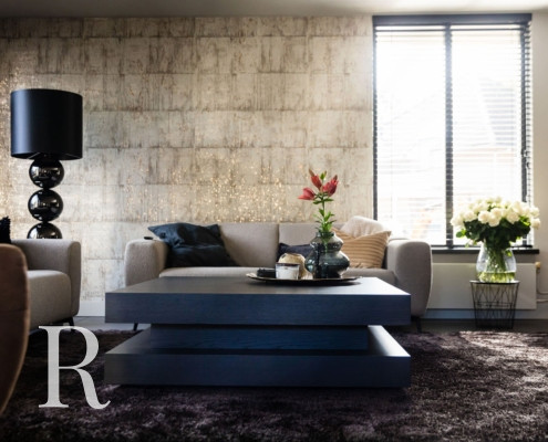 Cinewall en salontafel in Nuenen van Relaxury