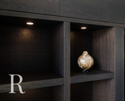 Project van Relaxury in Nuenen cinewall met sfeerhaard