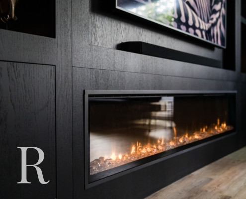 Relaxury in Wageningen voor cinewall met sfeerhaard, flatscreen en verlichting