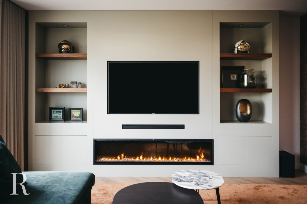 Cinewall met sfeerhaard