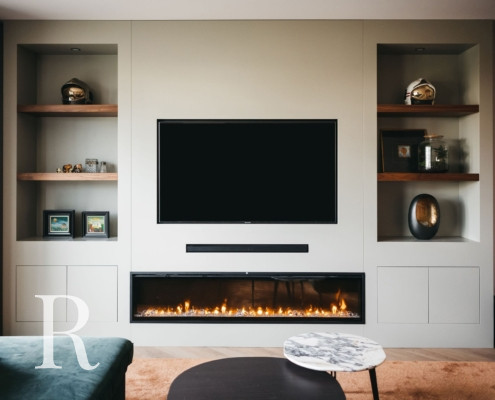 Cinewall met sfeerhaard