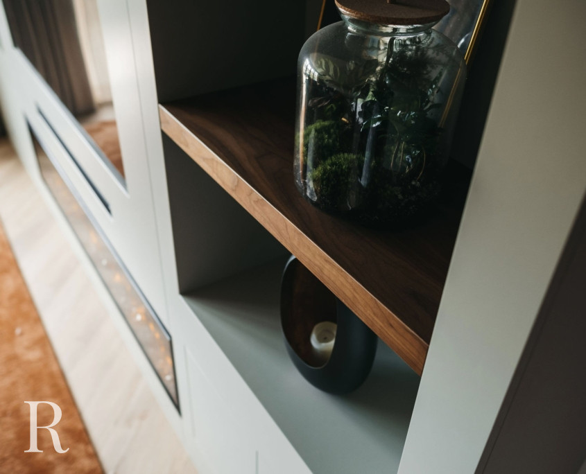 Cinewall met sfeerhaard