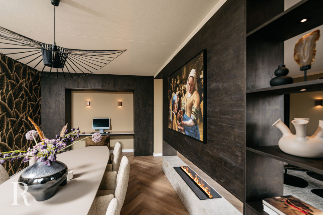 Cinewall roomdivider met sfeerhaard - Gorinchem